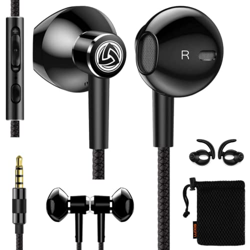 LUDOS SPECTA Wired Earbuds in-Ear Headphones, 5 Years Warranty, Earphones with Microphone for Clear Calls, Noise Isolating, for iPhone, iPad, Samsung, Laptop, School Students, Kids, Women, Small Ears - Image 1