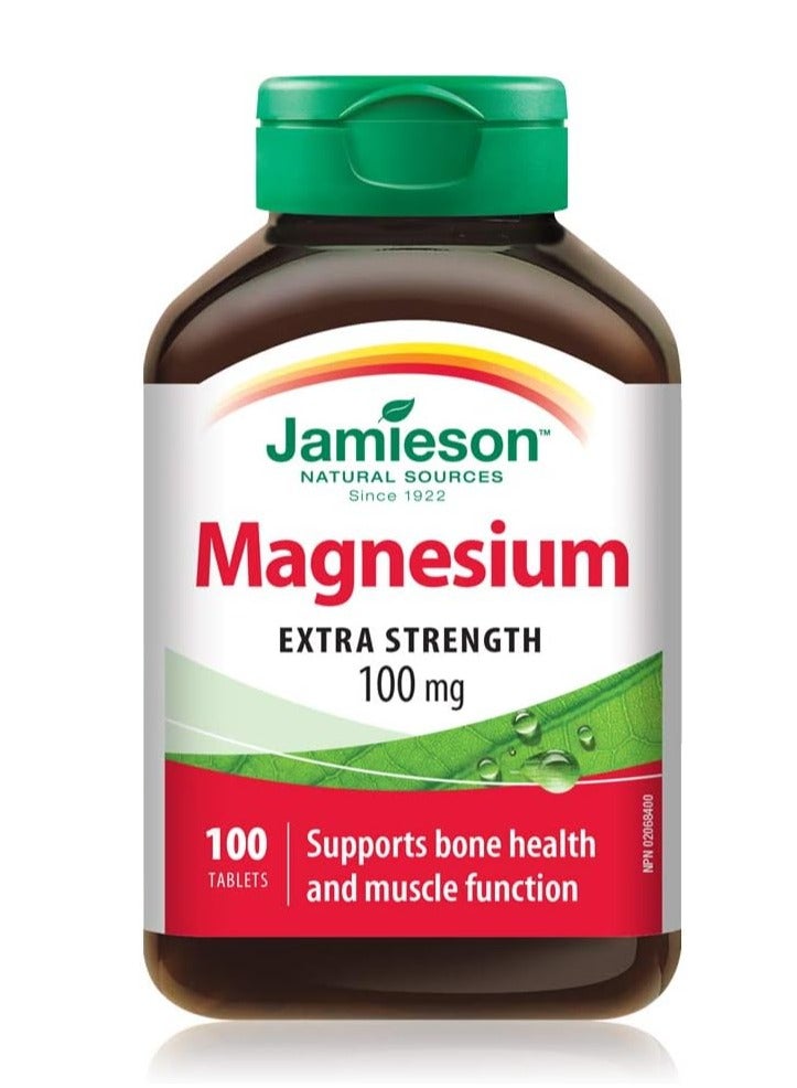 Jamieson Magnesium 100 mg - 100 Tablets