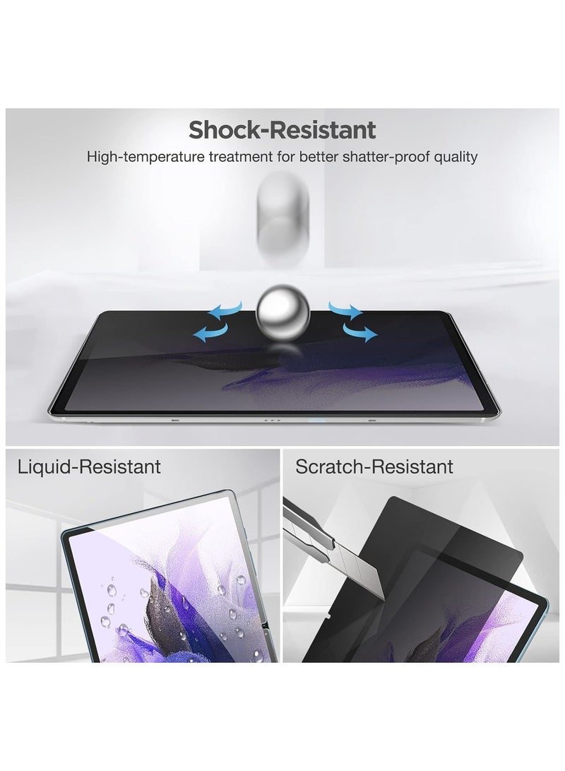 Privacy Screen Protector Compatible with Samsung Galaxy Tab S10 Ultra 2024 14.6 inch (SM-X920/X926) Anti-Spy Tempered Glass Tinted Screen Film Guard - Image 5