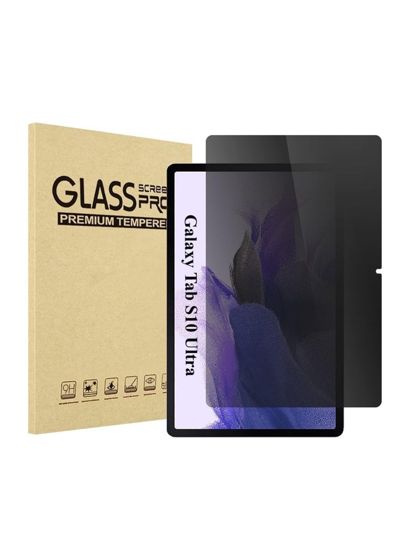 Privacy Screen Protector Compatible with Samsung Galaxy Tab S10 Ultra 2024 14.6 inch (SM-X920/X926) Anti-Spy Tempered Glass Tinted Screen Film Guard - Image 1
