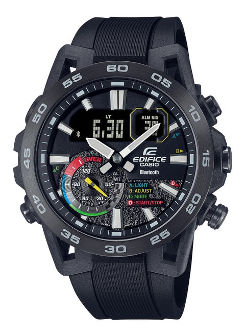 Men's Analog+Digital Stainless Steel Wrist Watch ECB-40MP-1ADF - 42 Mm