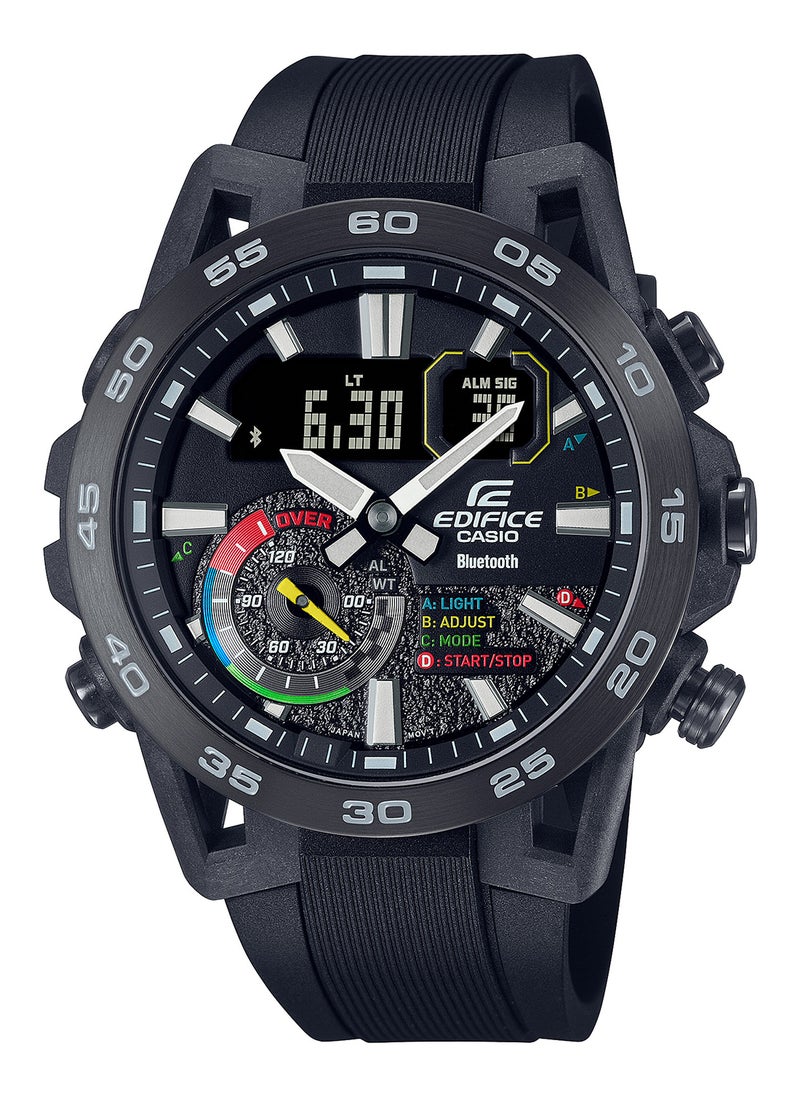 Men's Analog+Digital Stainless Steel Wrist Watch ECB-40MP-1ADF - 42 Mm