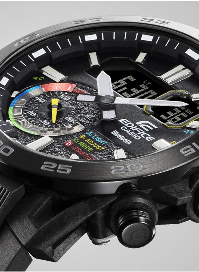 Men's Analog+Digital Stainless Steel Wrist Watch ECB-40MP-1ADF - 42 Mm
