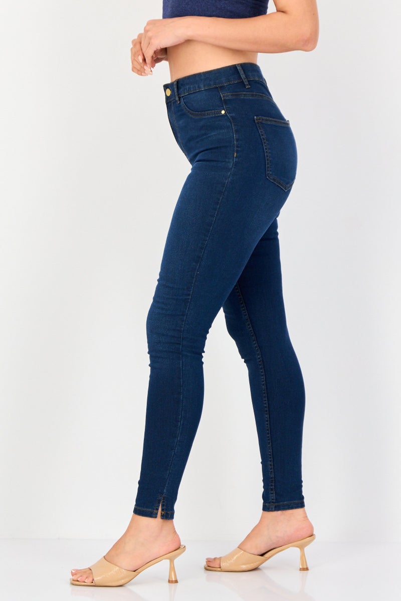 ONLY Jdy By Only Women Regular Fit Solid Straight Leg Jeans, Blue - Image 2
