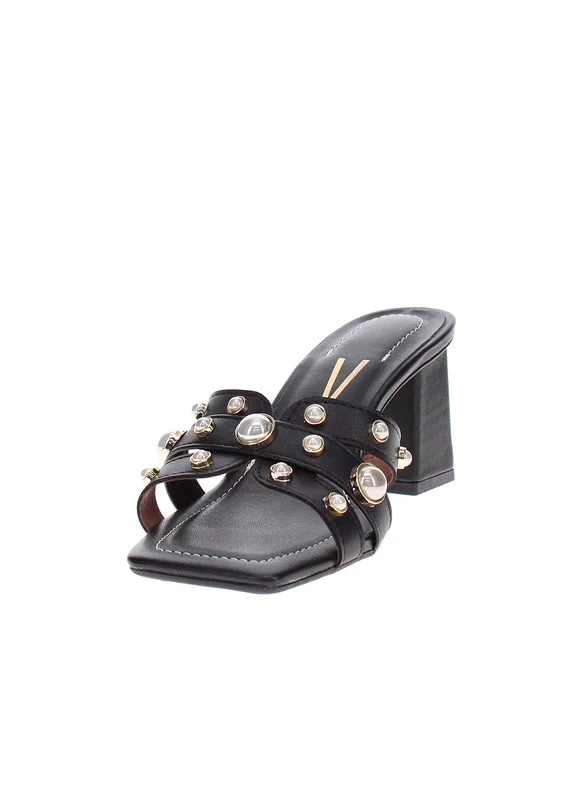 VIZZANO Mid Heels Sandals for Women – Sling Back Heel Sandals for Girls with Ankle Strap