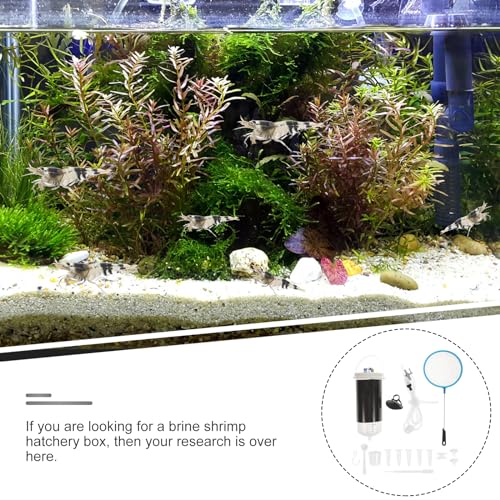 FRCOLOR Brine Shrimp Incubating Box with Suction Cup Mini Shrimp Hatchery Tank for Artemia Eggs Hatching and Breeding Easy to Use 610X236X236 Inches - Image 3