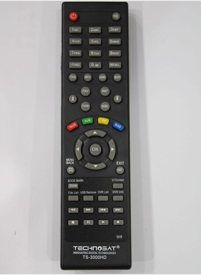 Technosat Replacement Remote Controller For Reciever Ts3000 Hd 