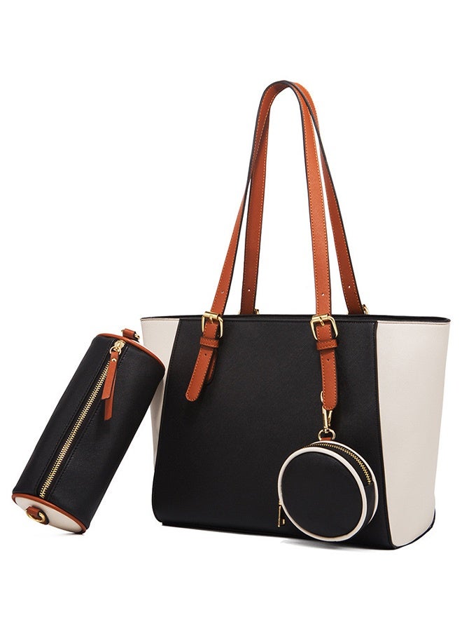 general New Fashionable Large Capacity Single Shoulder Tote Bag with Detachable Inner Bags (3-Piece Set)