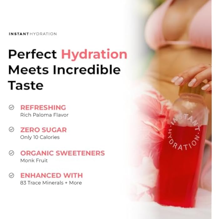 Instant Hydration Electrolytes Powder Packets - Raspberry Electrolyte Drink Mix - Zero Sugar - Keto, Vegan, Gluten-Free, Non-GMO - Boost Recovery, Brain Health, Muscle & Tissue Support- 30 Sticks - Image 3
