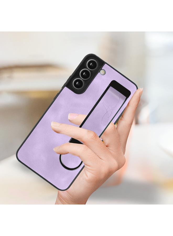 S-TOP Case For Samsung Galaxy S22+ 5G Wristband Holder Leather Back Phone Case - Image 5