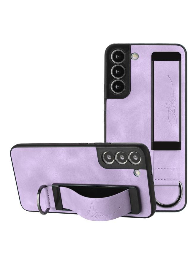 S-TOP Case For Samsung Galaxy S22+ 5G Wristband Holder Leather Back Phone Case - Image 1