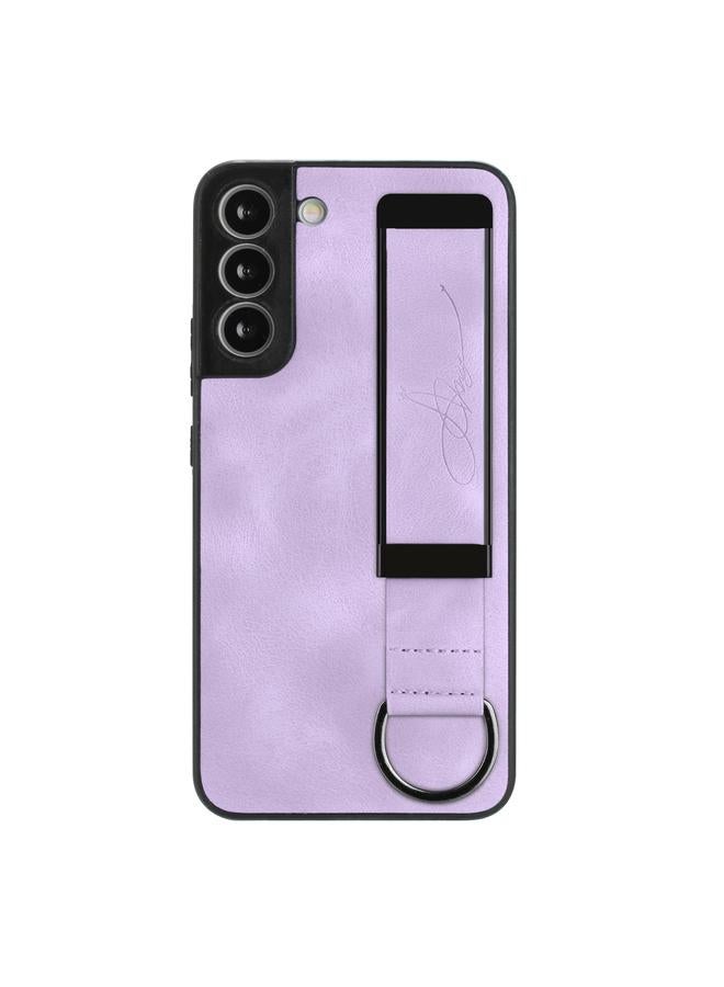 S-TOP Case For Samsung Galaxy S22+ 5G Wristband Holder Leather Back Phone Case - Image 2