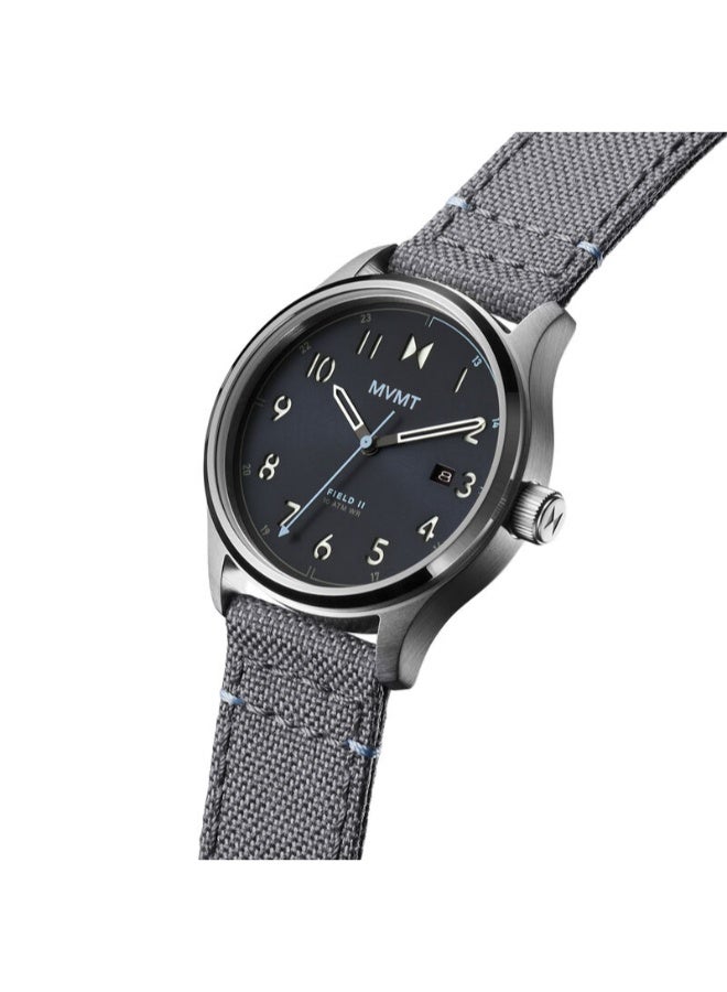 MVMT ROUND ANALOG MEN'S BLUE CASE WATCH - 28000365-D - Image 2