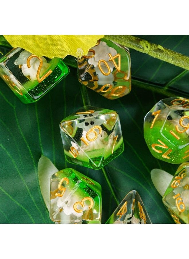 cusdie 7Die Dnd Dice Polyhedral Dice Set Filled With Animal For Role Playing Game Dungeons And Dragons D&D Dice Mtg Pathfinder (Spirit)  - Image 5