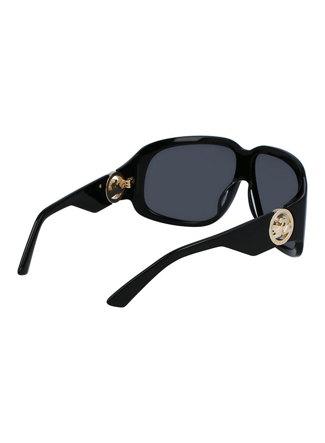 Longchamp نظارة شمسية مستطيلة للنساء مع حماية من الأشعة فوق البنفسجية - LO736S-001-6711 - مقاس العدسة: 67 مم  - Image 5