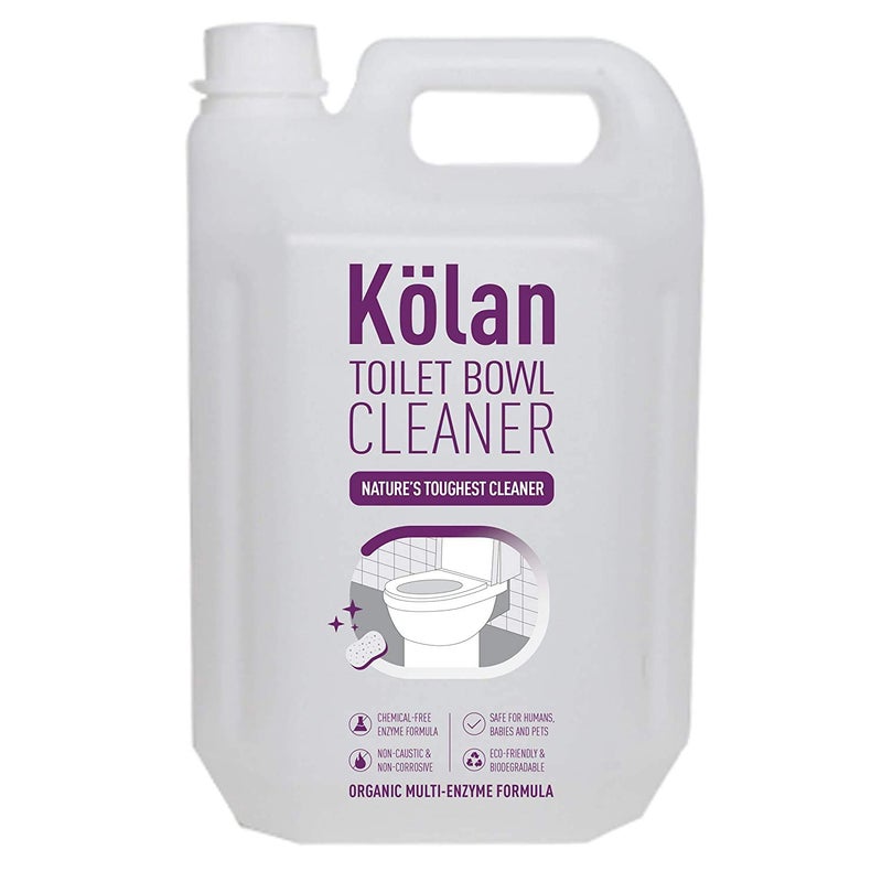 Kolan Toilet Bowl Cleaner 5 L | Organic Multi-Enzyme Formula | Eco-Friendly and Biodegradable | No Bleach, Chemical Free | Removes Tough Yellowish Urinal and Faecal Stains - Image 4