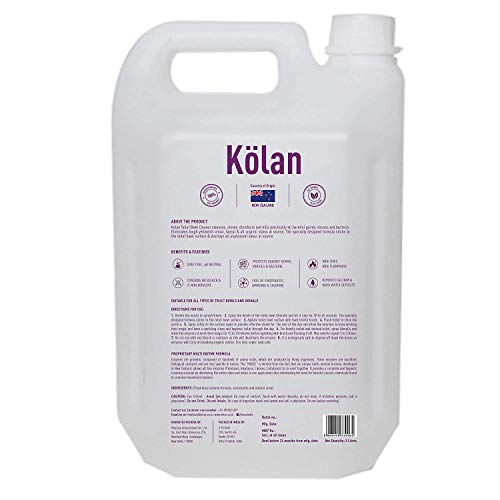 Kolan Toilet Bowl Cleaner 5 L | Organic Multi-Enzyme Formula | Eco-Friendly and Biodegradable | No Bleach, Chemical Free | Removes Tough Yellowish Urinal and Faecal Stains - Image 2