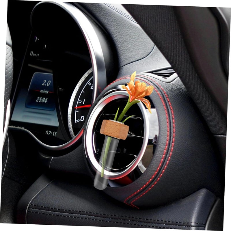 Luxshiny Car Air Vent Flower Vase Decorative Vase for Fresheners Auto Vent Clip Ornament - Image 4
