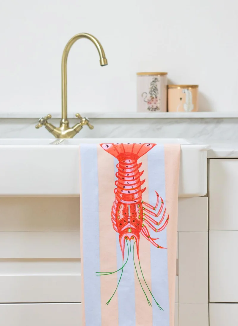 YVONNE ELLEN Yvonne Ellen Set Of 2 Tea Towels - Lobster