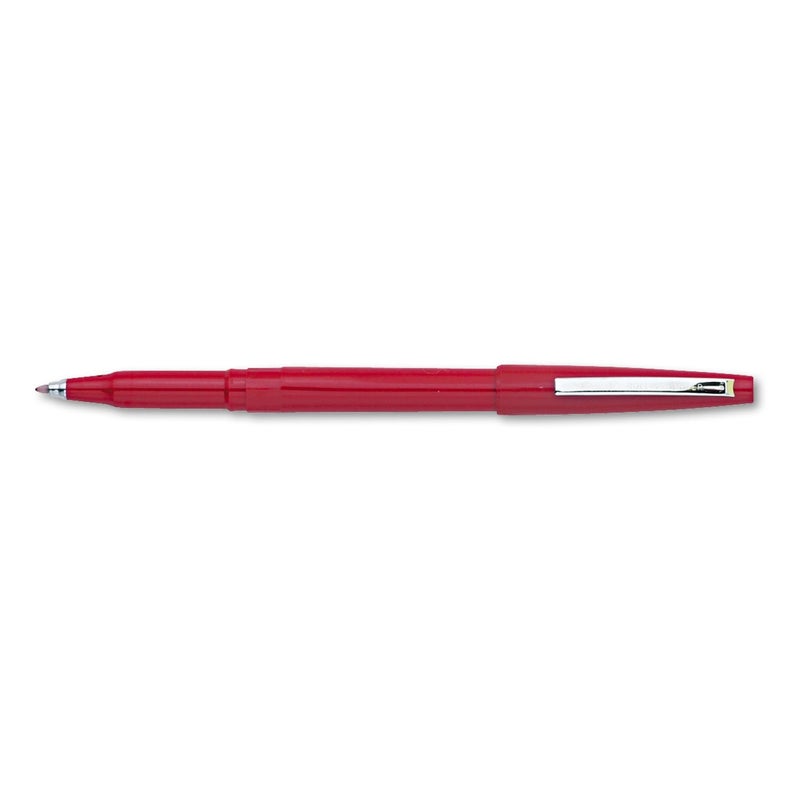 Pentel Rolling Writer Pen, 0.8 Millimeter Cushion Ball Tip, Red Ink, Box of 12 (R100-B) - Image 5