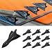 QKYS 10PCS SelfAdhesive Car Diffuser Shark Fin Kit Waterproof Air Vortex Generator Compatible with Pointed Spoiler Roof Wing Car Exterior Decoration Accessories Universal for Most Cars Black - Image 2
