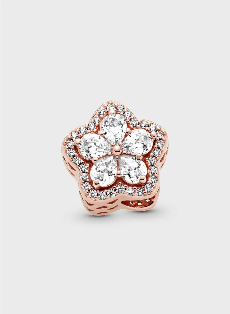 PANDORA Sparkling Snowflake PavÃ© Charm