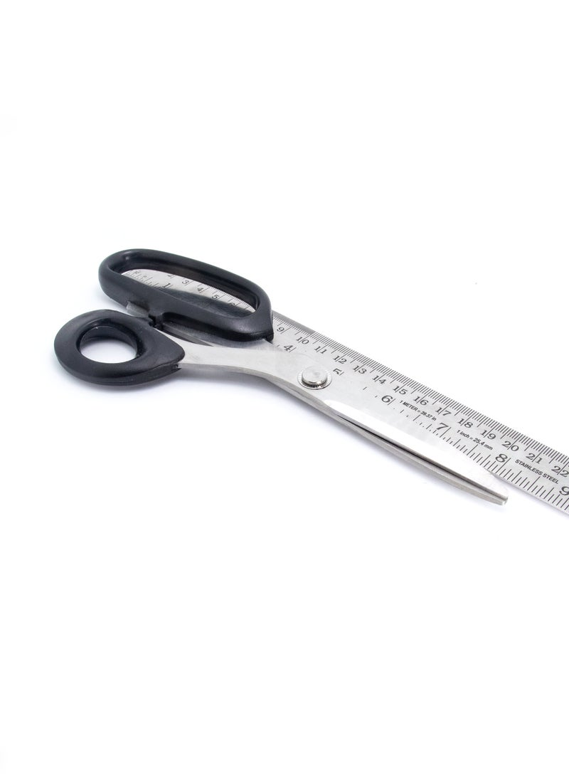 Generic Stainless Steel X-cross Tailor Scissor (8 Inch, Steel Silver color, Handle Black)  - Image 1