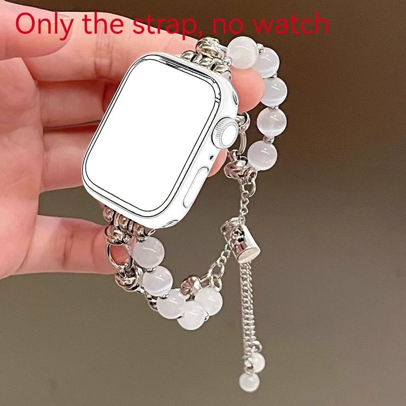 1pc Women Girls Golden Double Chain Cat Eye Jewelry Watch Bracelet Compatible with Apple Watch Band 42mm 44mm 45mm 49mm S10 46mm Strap Perfect Gift for Party Banquets - Image 4
