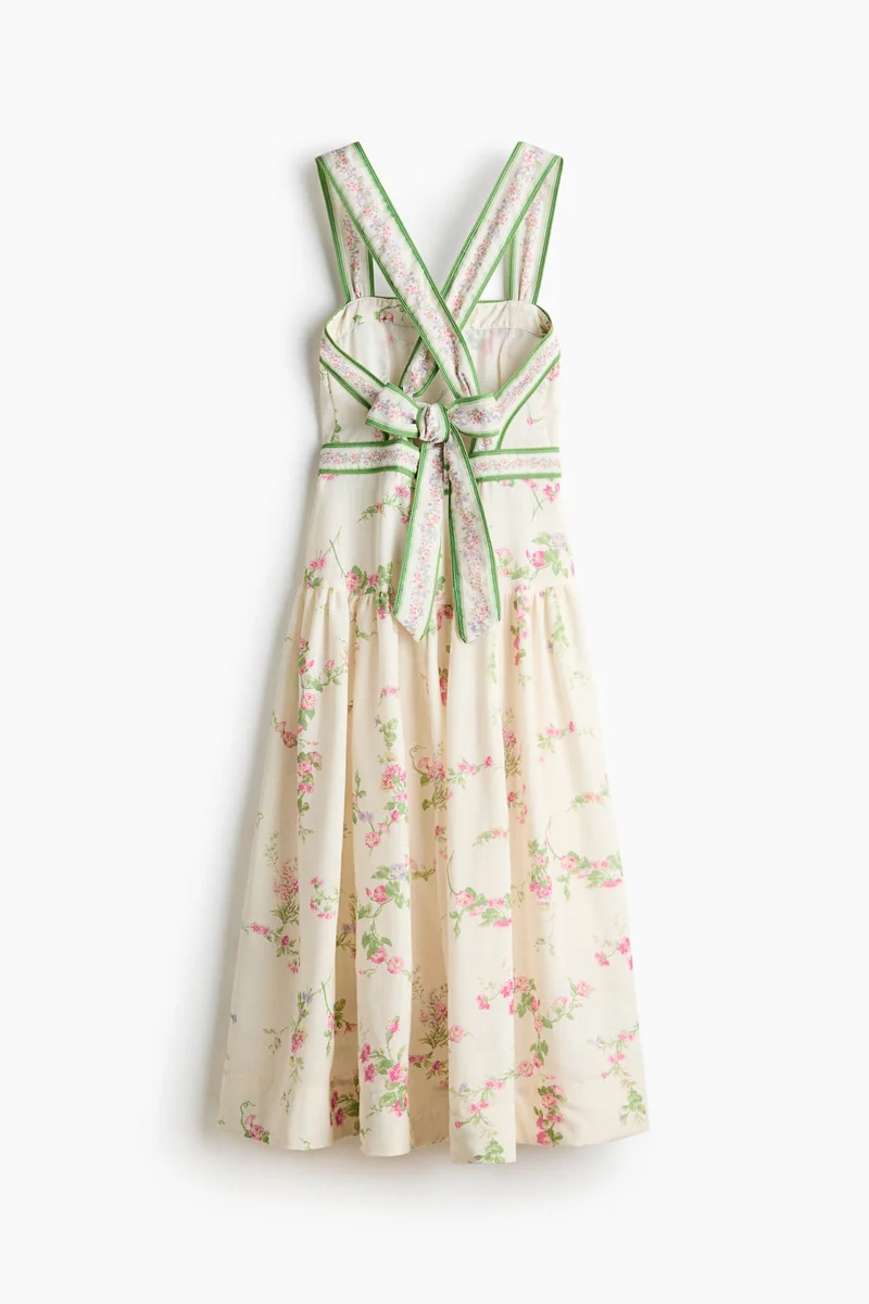 اتش اند ام فستان برباط