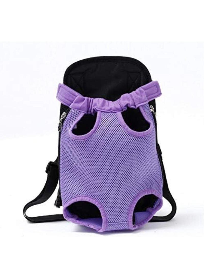 GGOOT Puppy Sling,Cat Sling Pet Dog Carrier Backpack Mesh Outdoor Travel Products Breathable Shoulder Handle Bags For Small Dog Cats(Purple,Samll) - Image 1
