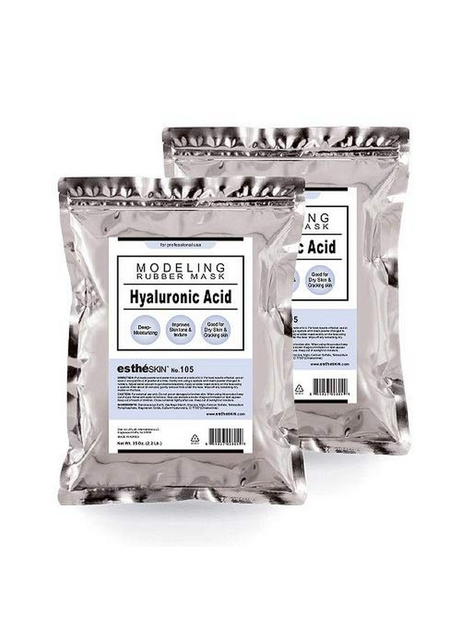 estheskin No.105 Hyaluronic Acid Modeling Mask Powder For Professional Facial Treatment 35 Oz. (2 Pack)  - Image 1