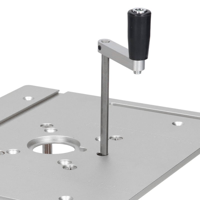 Router Lift: Aluminum Alloy Stainless Steel Construction - High Accuracy Rust Resistance Router Lift for Woodworking, Precise 51mm Height Adjustment, Firm Clamping for 64mm to 66mm Motor Diameter Trim - Image 5