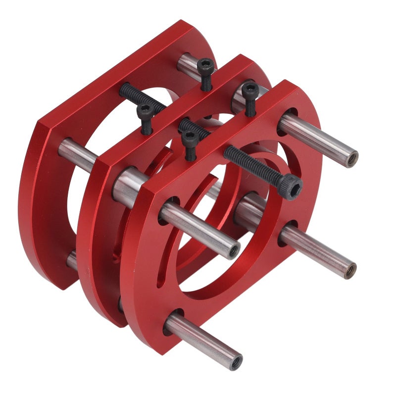 Router Lift: Aluminum Alloy Stainless Steel Construction - High Accuracy Rust Resistance Router Lift for Woodworking, Precise 51mm Height Adjustment, Firm Clamping for 64mm to 66mm Motor Diameter Trim - Image 2