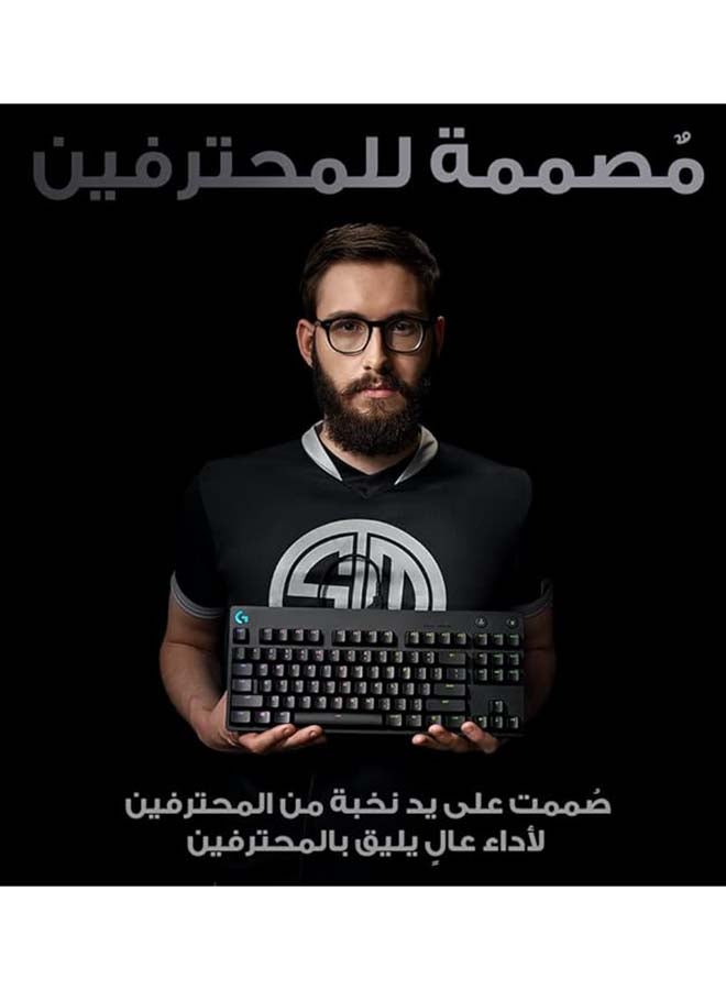 لوجيتيك لوحة مفاتيح الألعاب جي برو الميكانيكية محمولة ومدعومة بمفاتيح Clicky Key، بتقنية لايت سينك وإضاءة RGB، وتصميم من دون لوحة أرقام وملائمة لألعاب الرياضات الإلكترونية مع كابل مايكرو USB قابل للفصل - Image 2