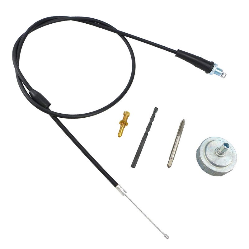 Throttle Cable Kit Fits for Yamaha Blaster 200 19882006 Removal Eliminator Kit Including Throttle Cable Cap Idle Screw Replace 2XJ263110100