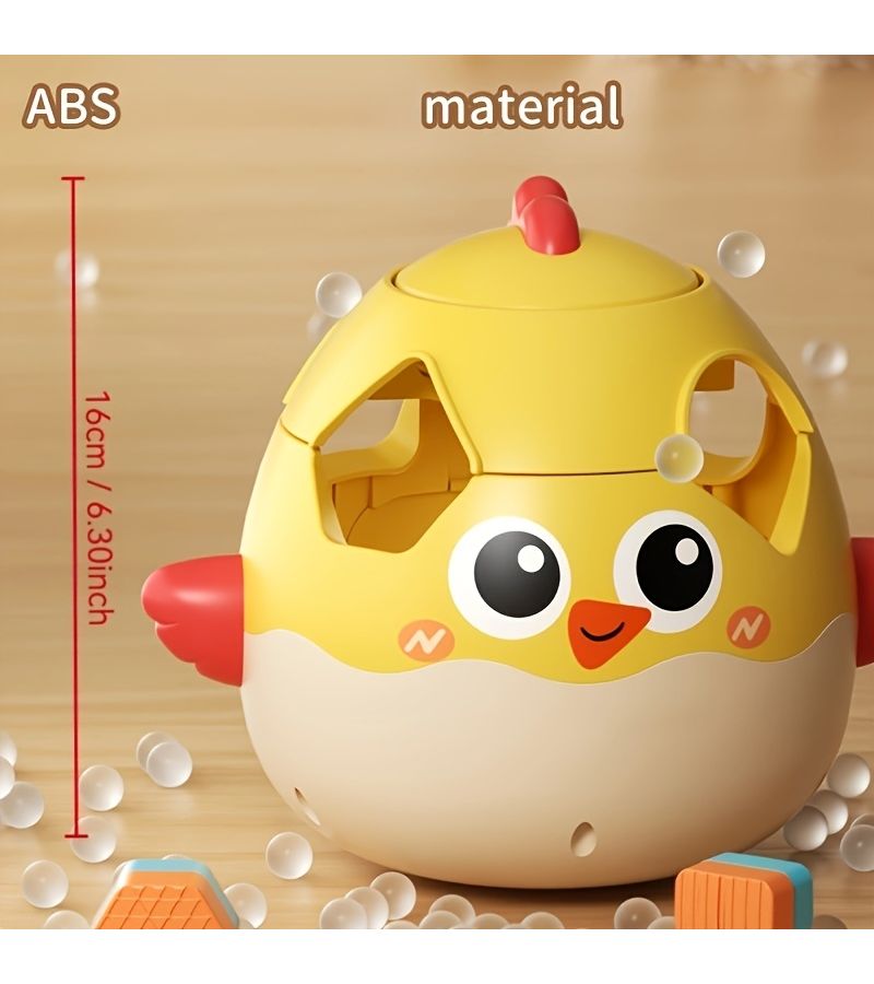 Building Block Sorting Puzzle Dinosaur Style for Infants Shape Recognition Multi Hole Matching - Image 2