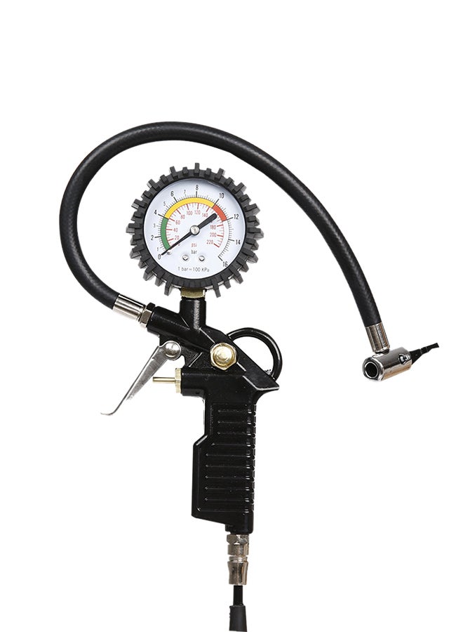 Tyre Inflator With Dial Gauge Vehicles Air Compressor - Image 3