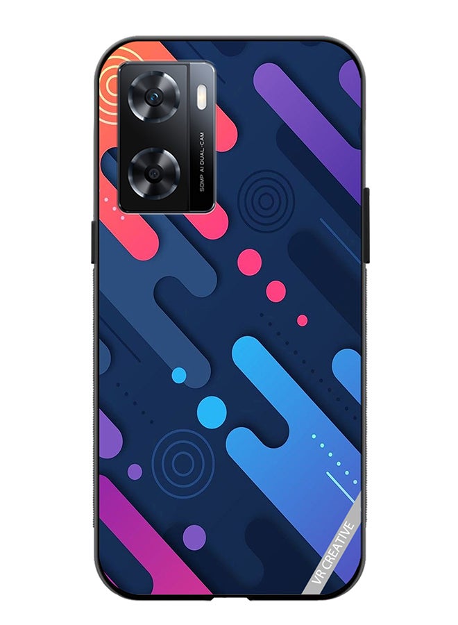 VR CREATIVE Protective Case Cover For Oppo A57/A77s Layers Design Multicolour - Image 1