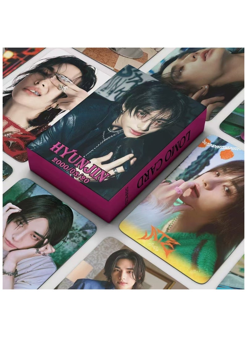 NIBEMINENT 55 قطعة بطاقات ليمو كيبوب - هيوجين من ستراي كيدز لهدايا مجموعة المعجبين - Image 1