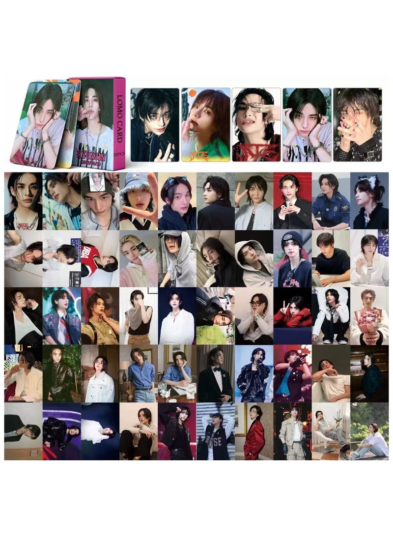 NIBEMINENT 55 قطعة بطاقات ليمو كيبوب - هيوجين من ستراي كيدز لهدايا مجموعة المعجبين - Image 2