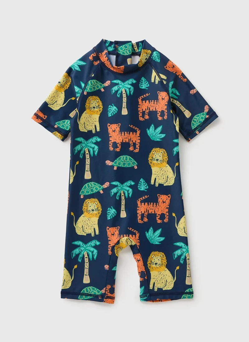 Matalan Boys Navy Safari Surf Suit