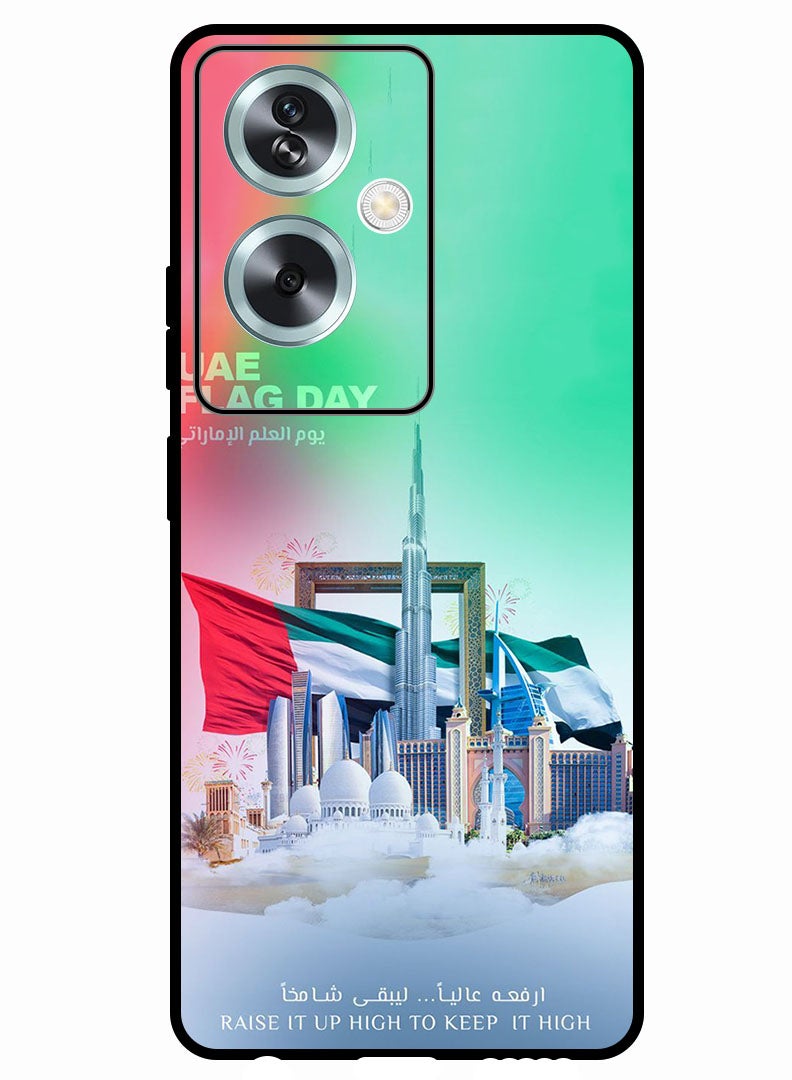 Theodor Protective Case Anti Scratch Shock Proof Bumper Cover For Oppo A79 5G HAPPY UAE FLAG DAY - Image 1