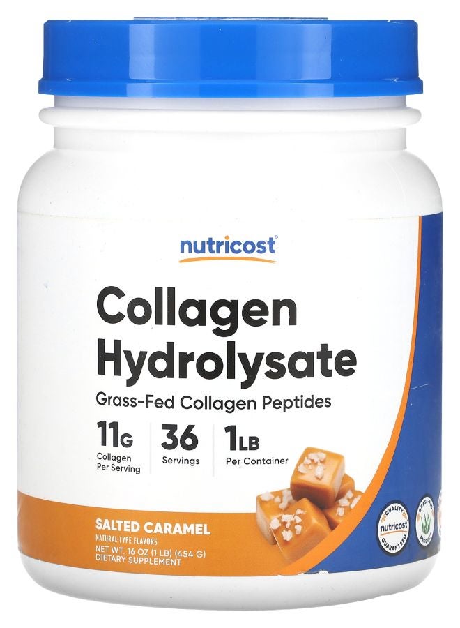 Nutricost Collagen Hydrolysate Salted Caramel 16 oz (454 g)