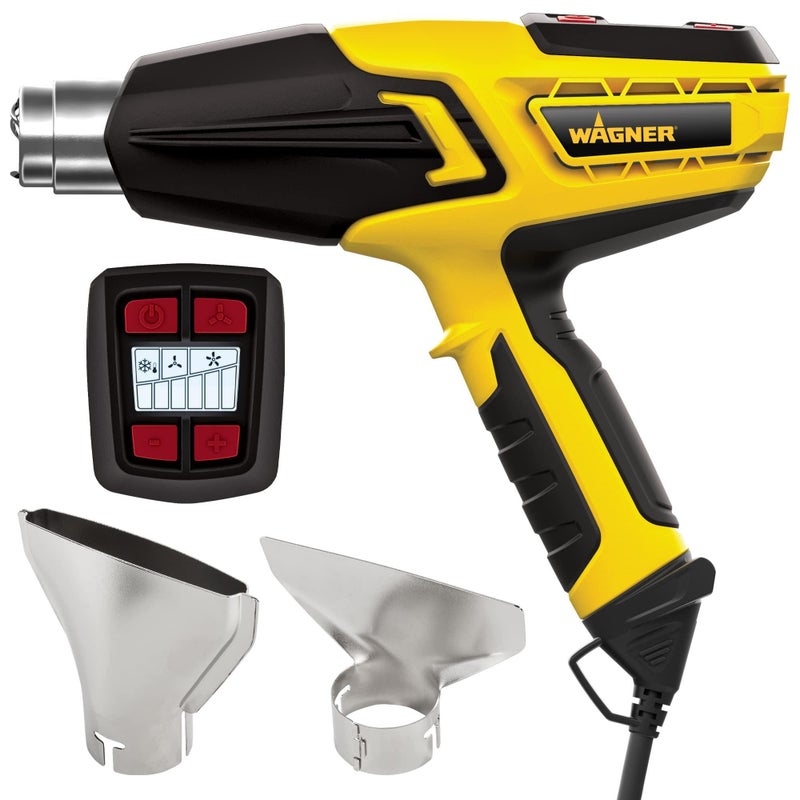 Wagner Spraytech 0503063 FURNO 500 Variable Temp Heat Gun 2 Nozzles 12 Temperature Settings Ranging 150F1200F Electric Heat Gun for Paint Removal Bending PVC Crafts and More