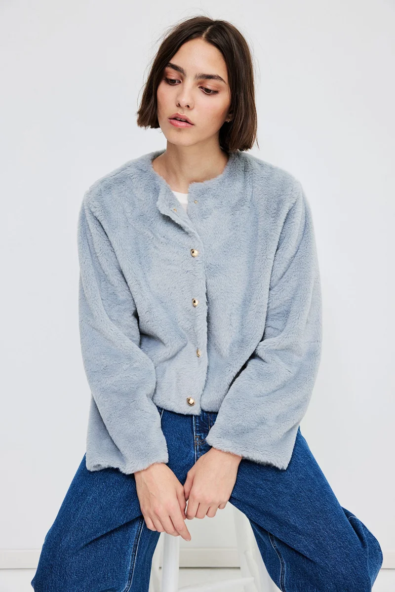 اتش اند ام جاكيت محبوك