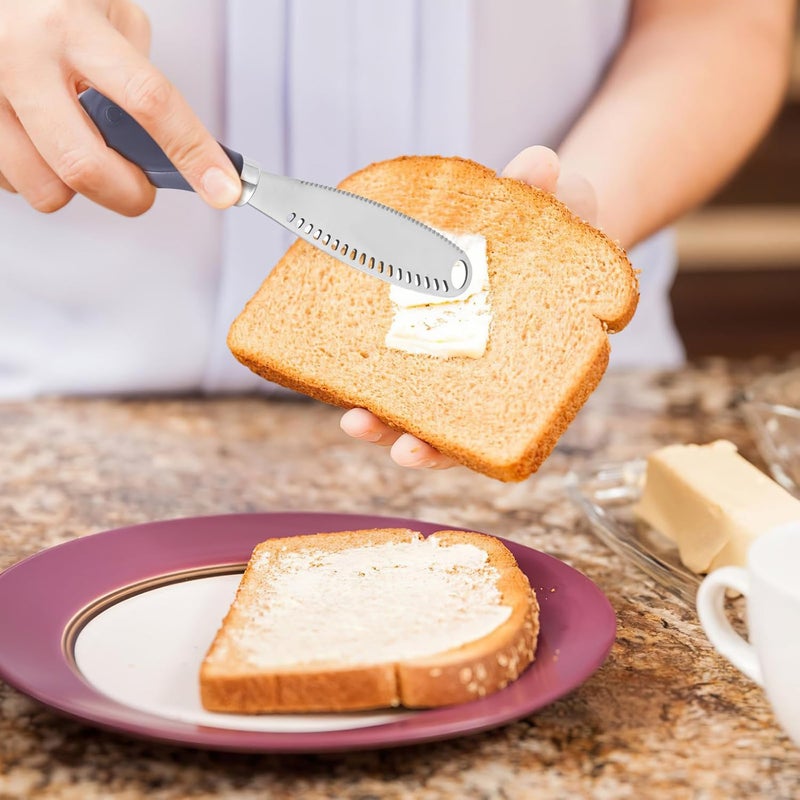 LemonBest Butter Knife - 3-in-1 Stainless Steel Butter Spreader Knife Slicer with Wooden Handle Butter Cutter Butter Grater Kitchen Gadgets for Spreads Butter Cheese and Condiments - Image 5