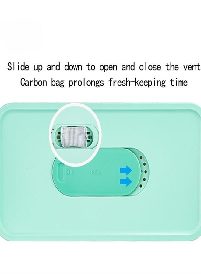 Green 6-liter refrigerator fruit and vegetable preservation box - Image 3