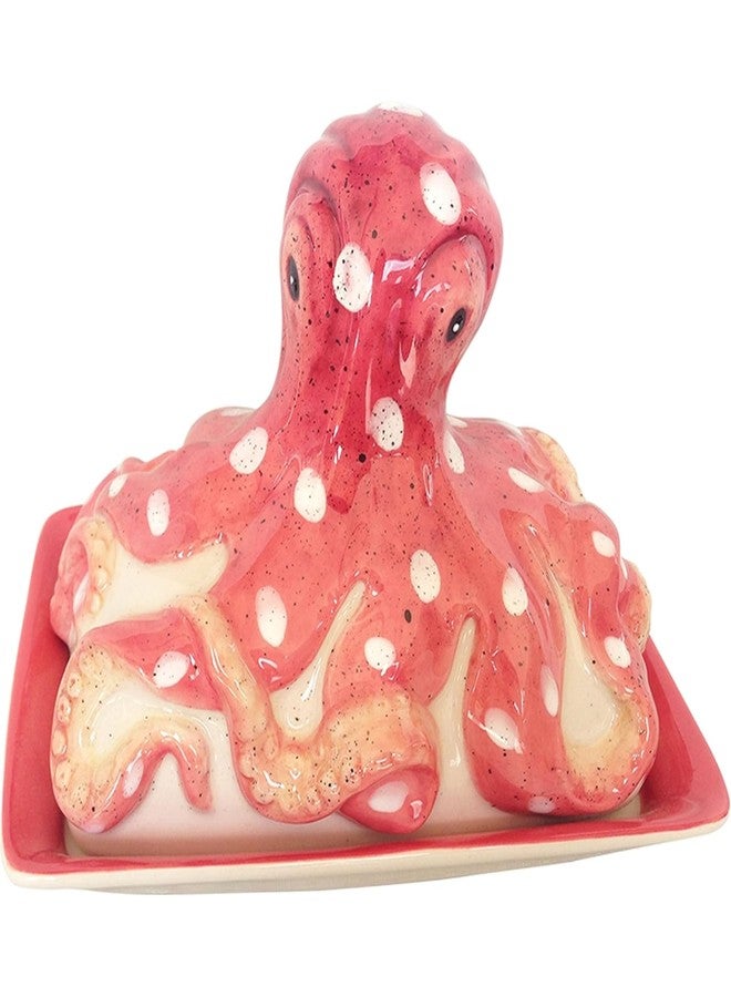 Blue Sky Ceramic Octopus Butter Dish - Image 1