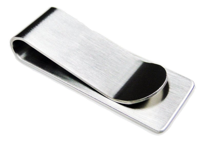 Tapp Collections Silver Stainless Steel Slim Money Clip #3 - Silver - Image 1