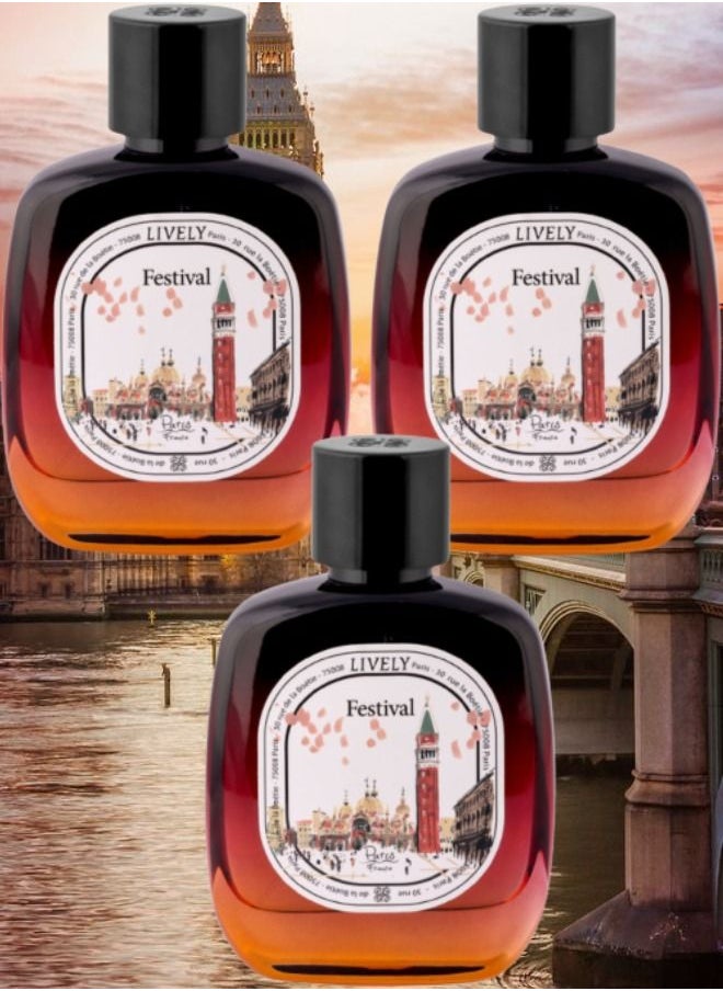 لايفلي 3 قطع عطر فيستيفال 100 مل  - Image 1